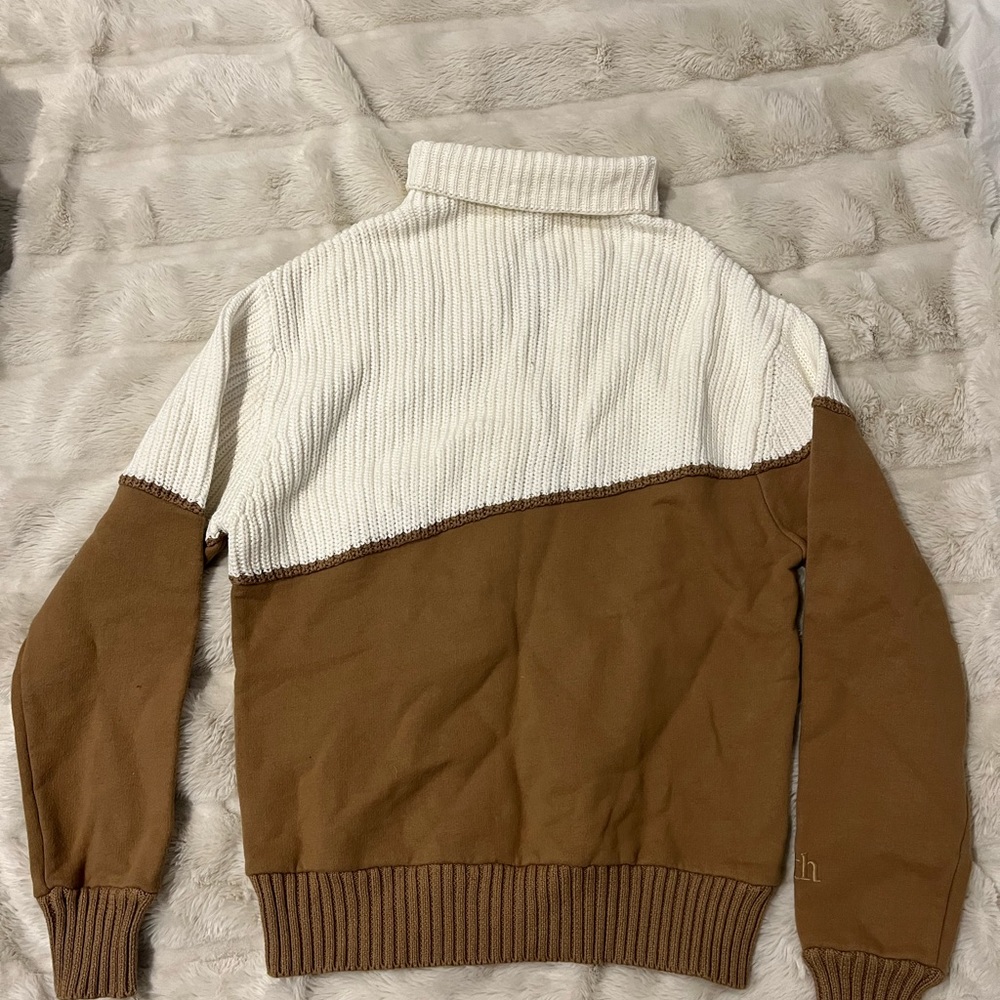 KITH Turtleneck Long Sleeve Colorblock Sweater, XS